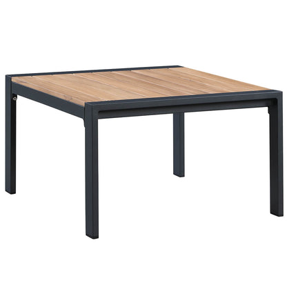 HIGOLD Rossio 4-Piece Outdoor Sectional Set - Matte Charcoal & Teak