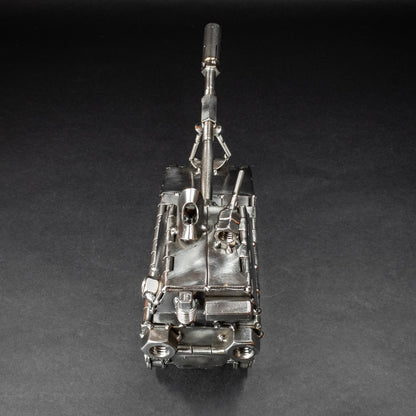 Welded Steel Military Tank Figurine
