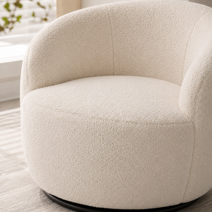 Cozy Teddy Fleece 360° Swivel Lounge Chair