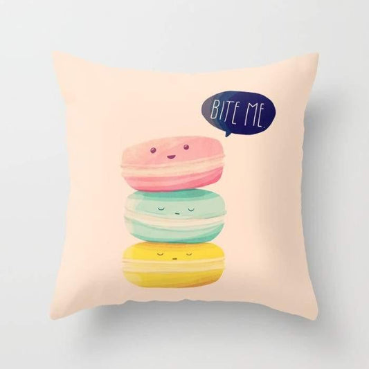 "Bite Me" Throw Pillow Cover