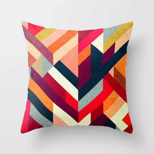 Geometric Colorful Pillow Cover
