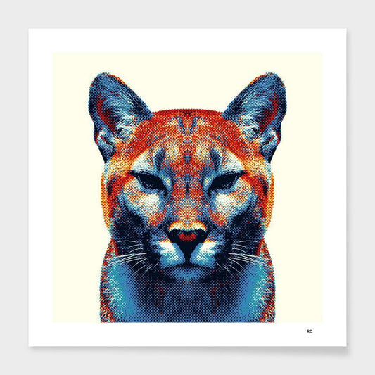 PUMA Safari Chic: Vibrant Animal Print Cushion Cover