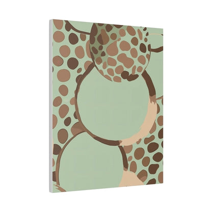 Wall Decor - Giclee Poster Art Print - Mint Green and Brown Spotted
